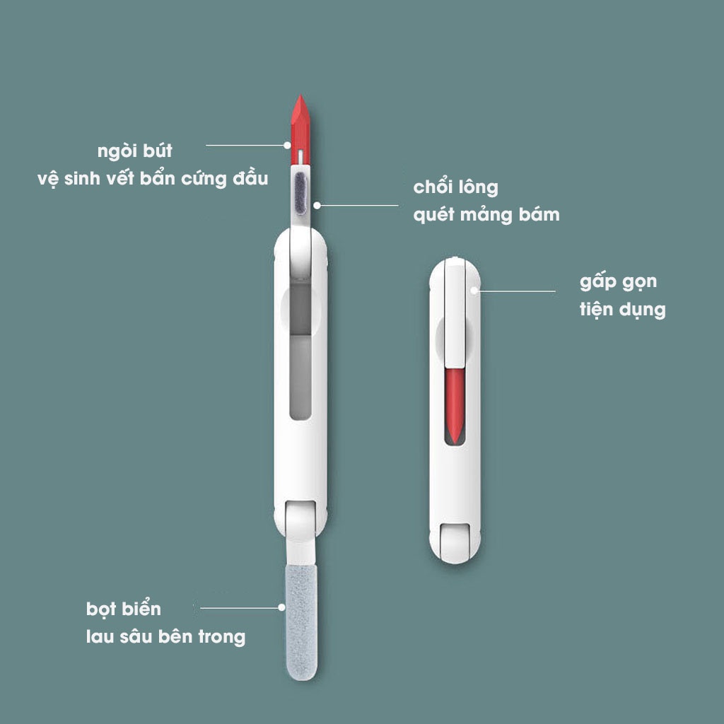 Dụng cụ vệ sinh bàn phím máy tính, điện thoại, tai nghe đa năng gọn nhẹ cầm tay 7 trong 1 bản đặc biệt 2022