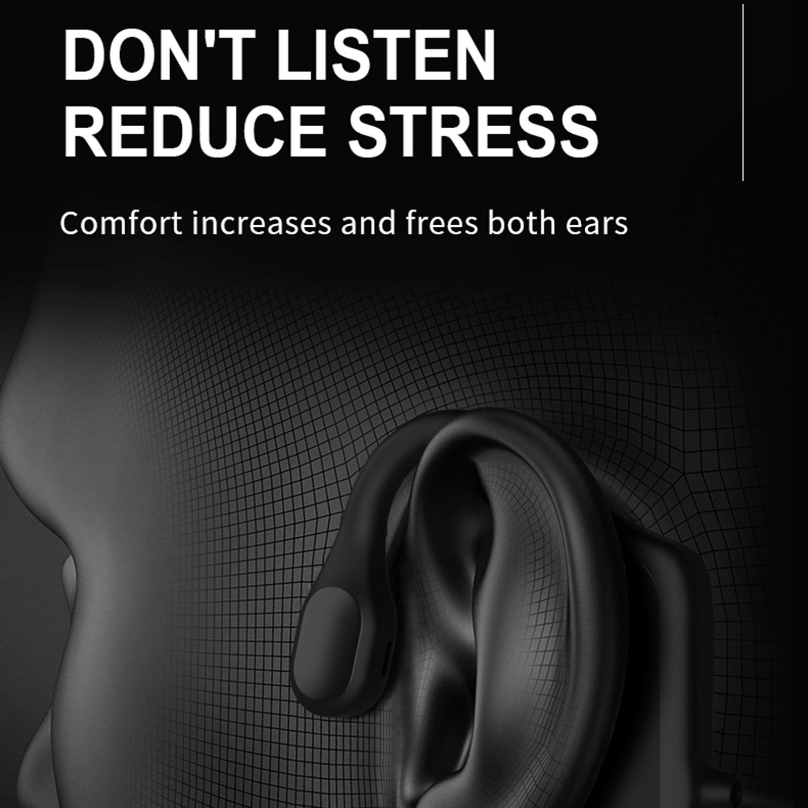 Headphones Double Ears Headset for Driving Indoor Fitness Black