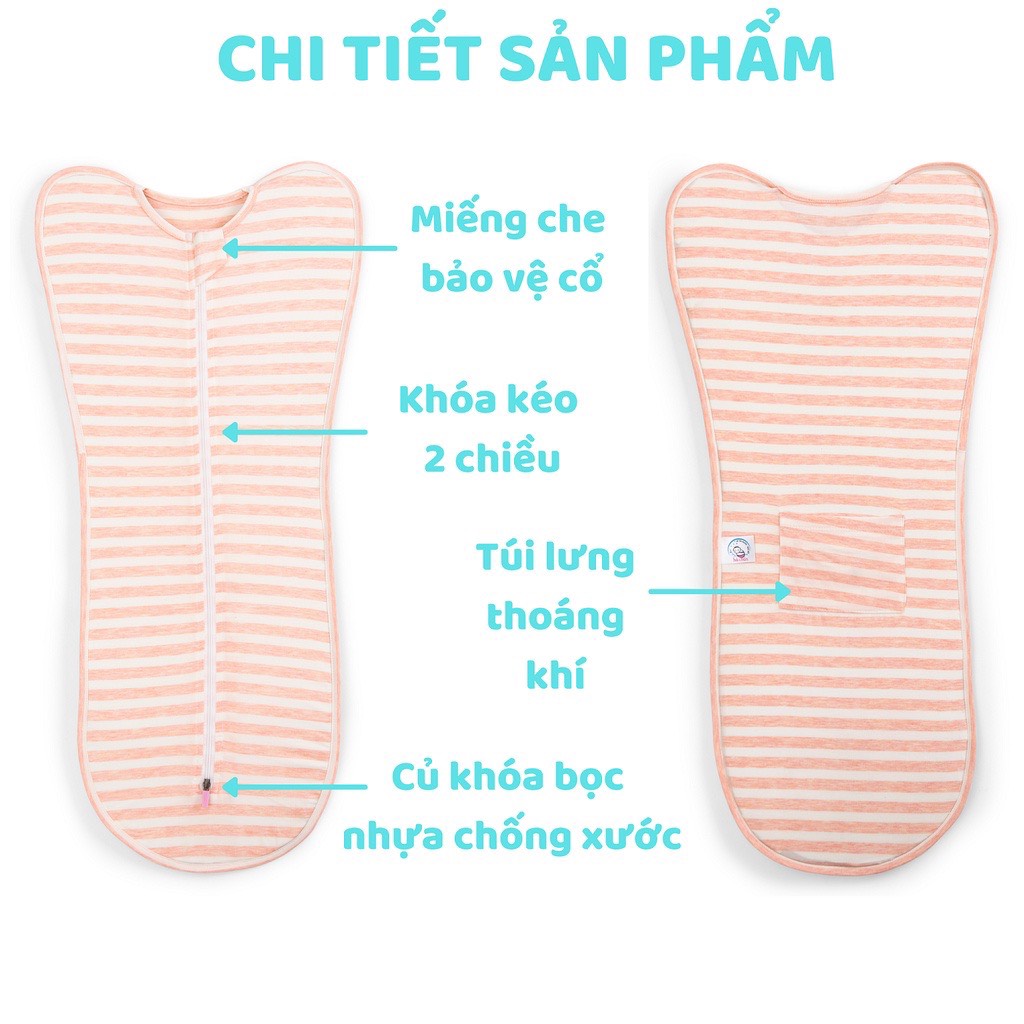 QUẤN CHŨN, CHĂN CUỐN CHO BÉ NGỦ NGON