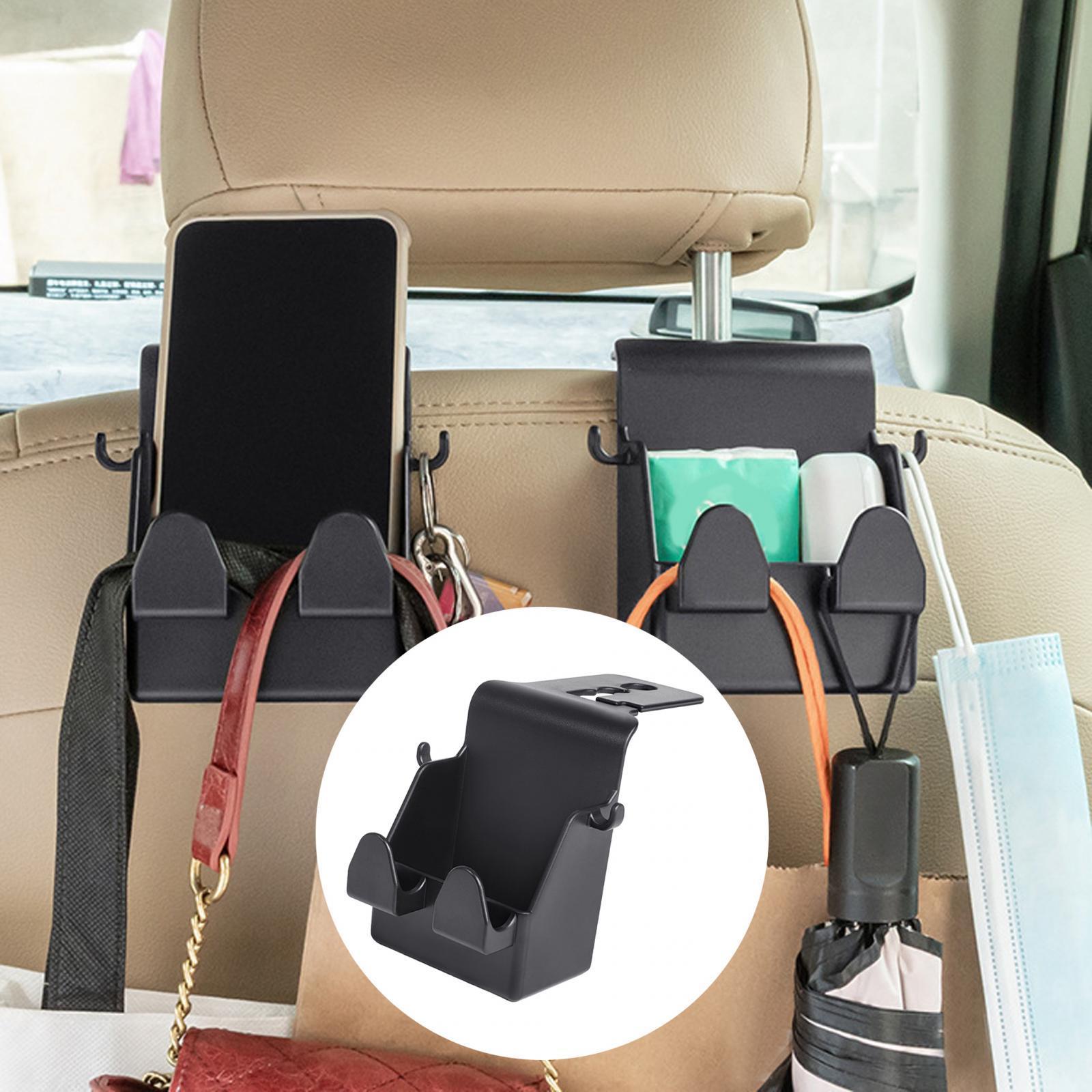 Car Headrest Hook Car Storage Hook Organizer Car Handbag Holder, Multifunctional Back Seat Headrest Hanger Auto Seat Hook for Coat Purse