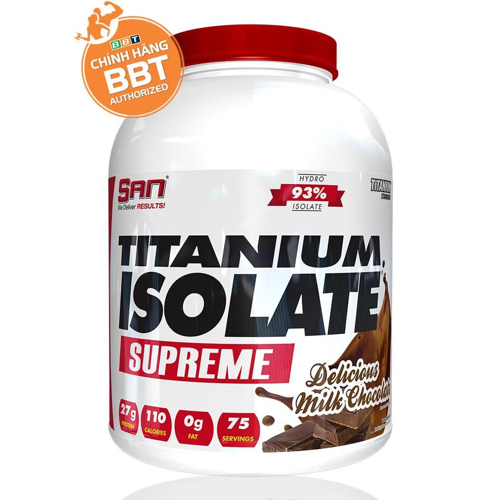 [Chính hãng BBT] S.A.N Titanium Isolate Supreme - Whey Protein Hydrolyzed Siêu Tinh Khiết Hàm Lượng Cao