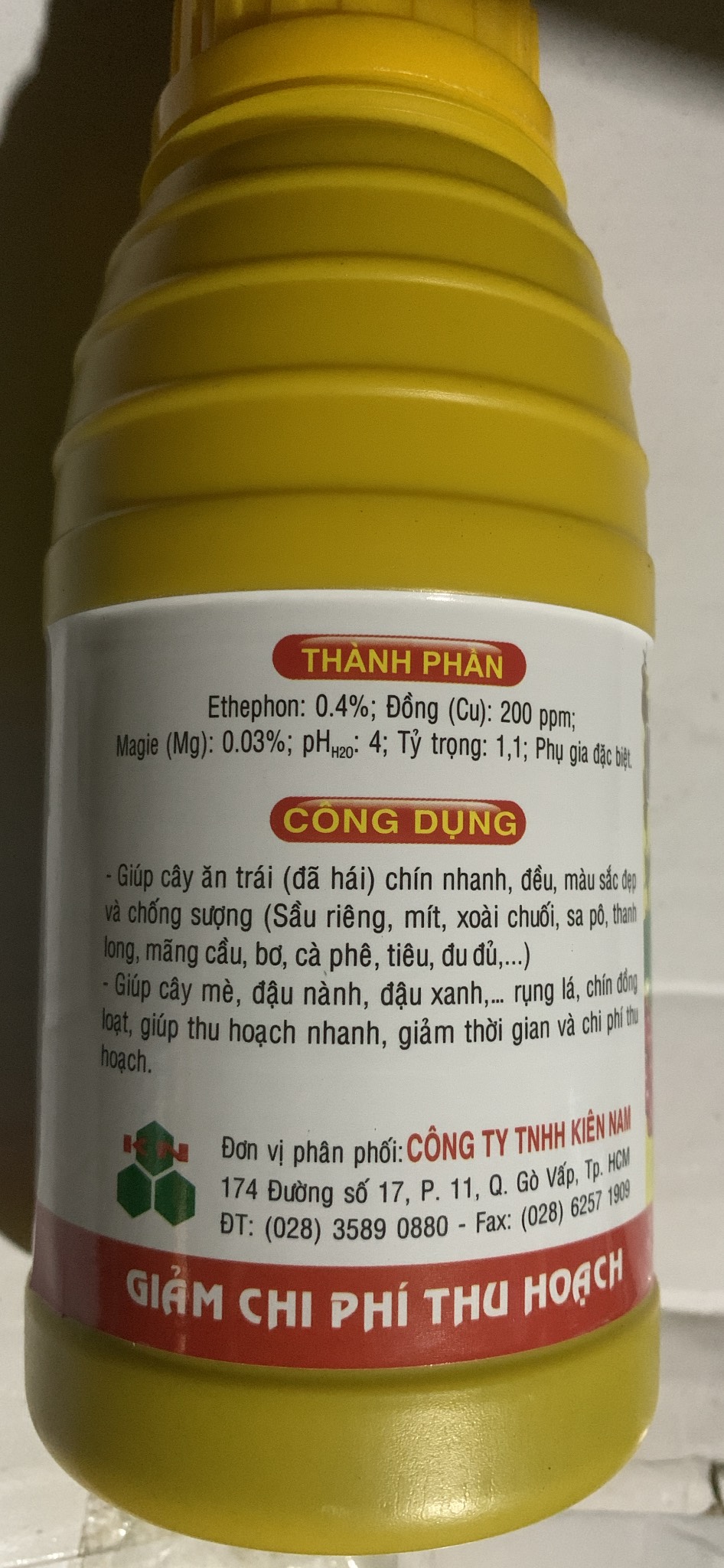 Xử lý trái cây chín Ado Ethephon NHÚNG GIÚP MAU CHÍN TRÁI NGỌT lọ 500ml