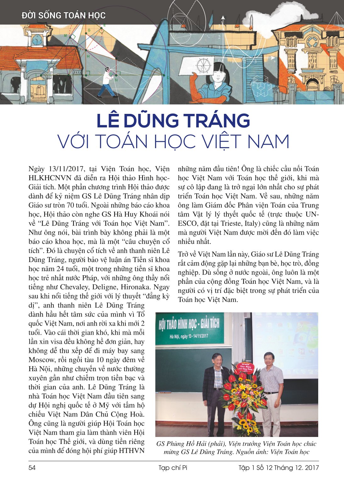 Tạp chí Pi- Hội Toán học Việt Nam số 12/tháng 12 năm 2017