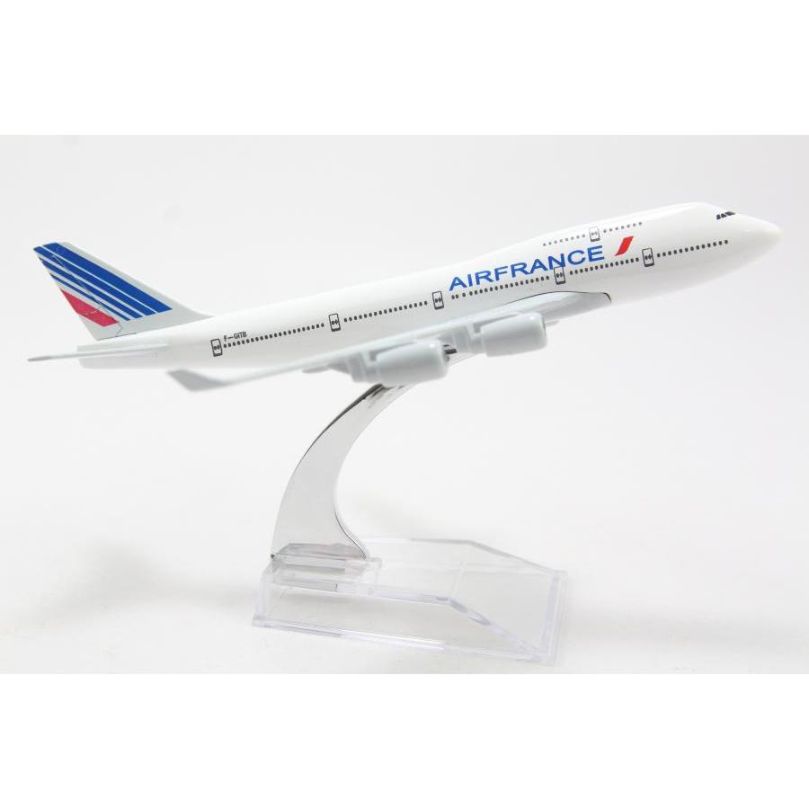 Mô hình máy bay Boeing747 Air France (16cm) (Trắng Xanh Đỏ )