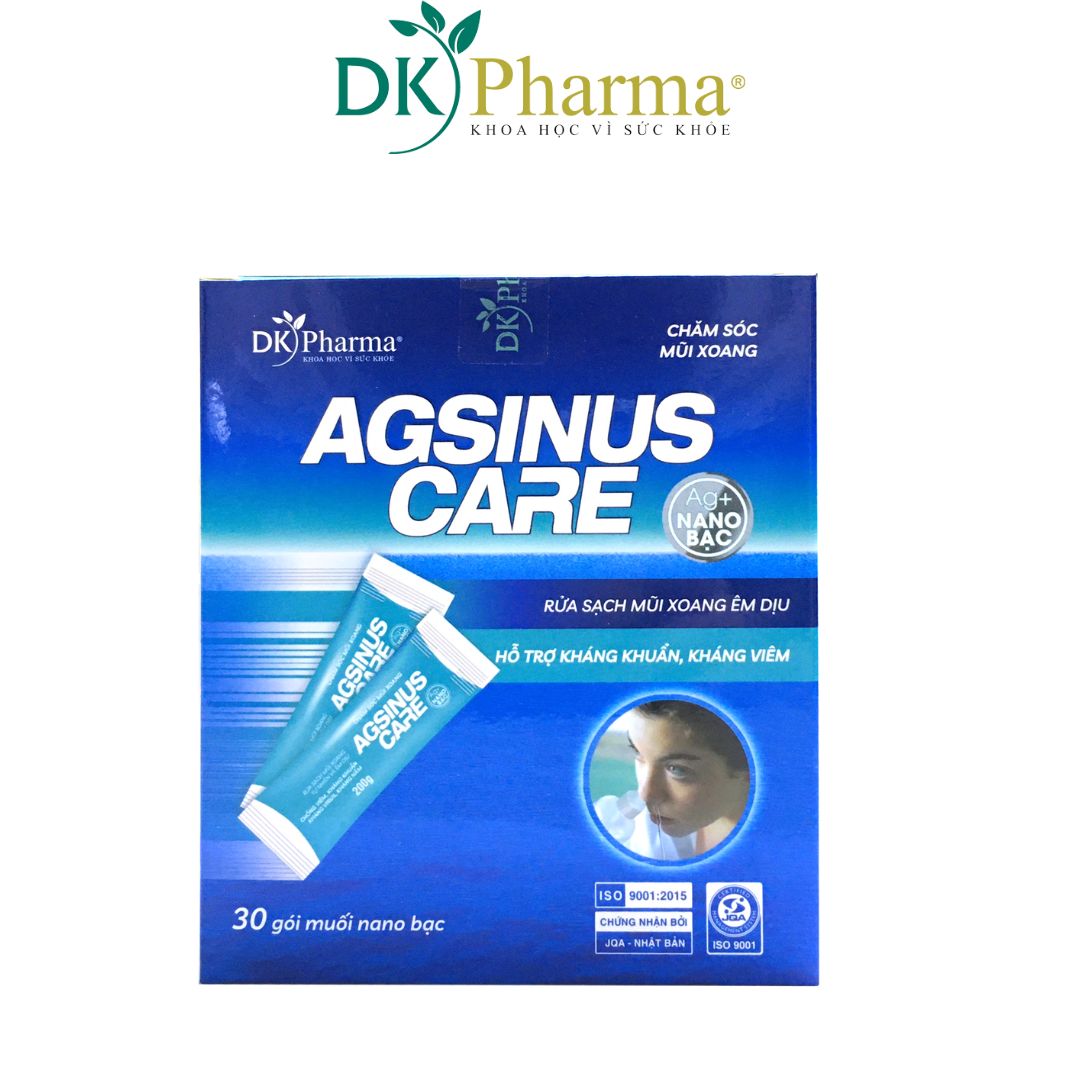 DUNG DỊCH VỆ SINH MŨI AGSINUS DKpharma hộp 30 gói