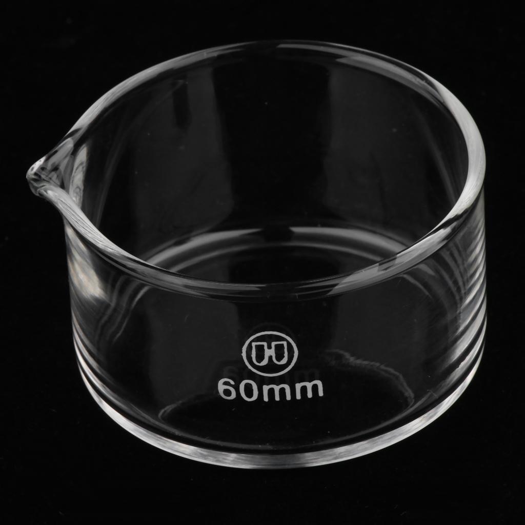 2 Pieces 60mm Reusable Glass Crystallizing Dish