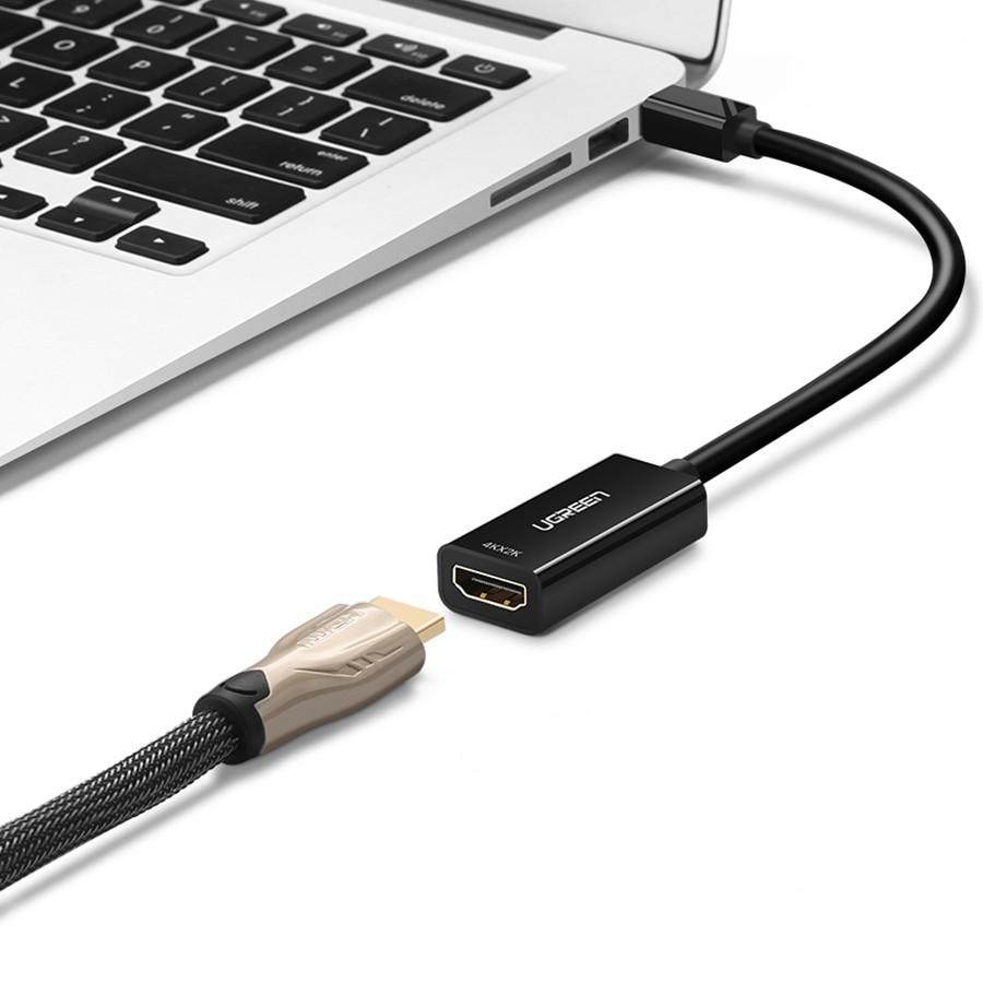 Cáp Chuyển Mini Displayport/Thunderbolt sang HDMI Ugreen 40360 - Hàng Chính Hãng