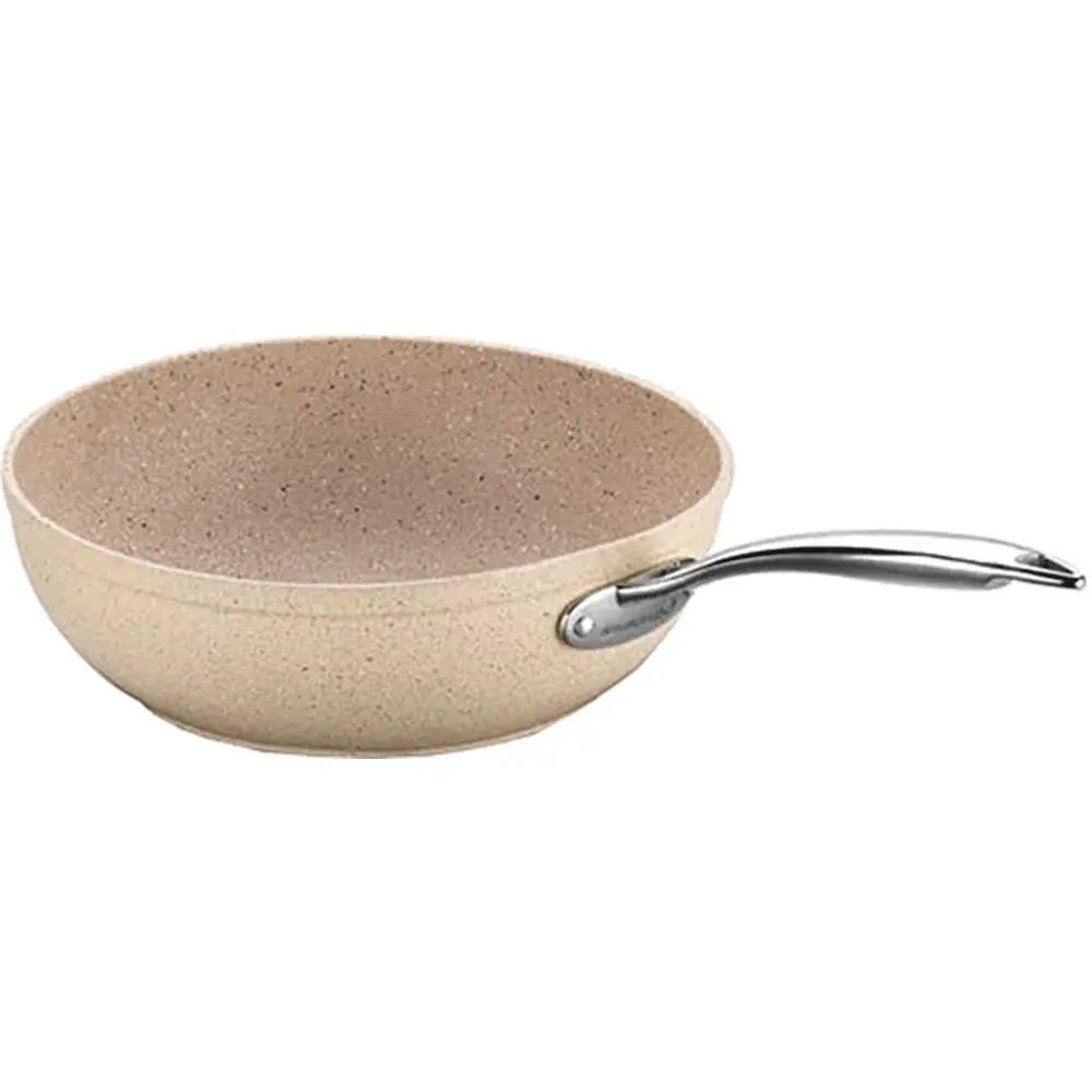 Chảo Sâu Nhôm Chống Dính Đá Granite Đáy Từ 24 Cm Korkmaz Granita A1273