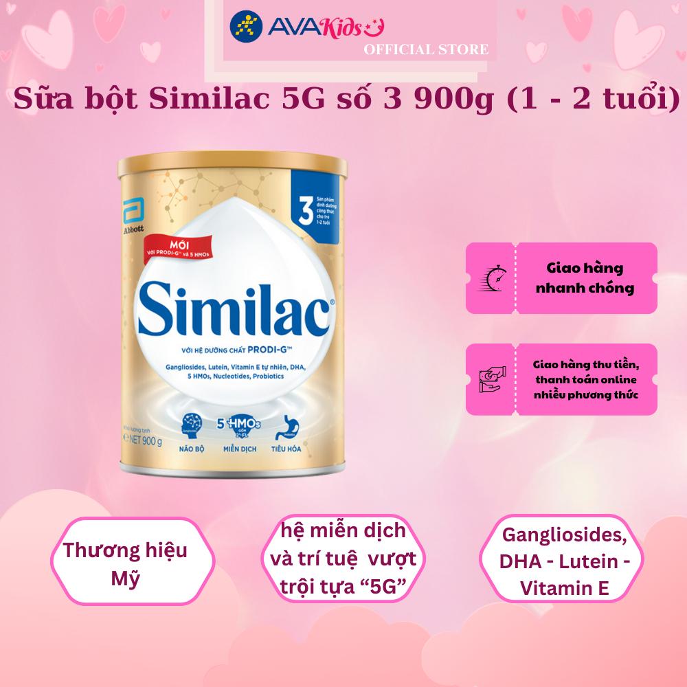 Sữa bột Similac 5G số 3 900g (1 - 2 tuổi)