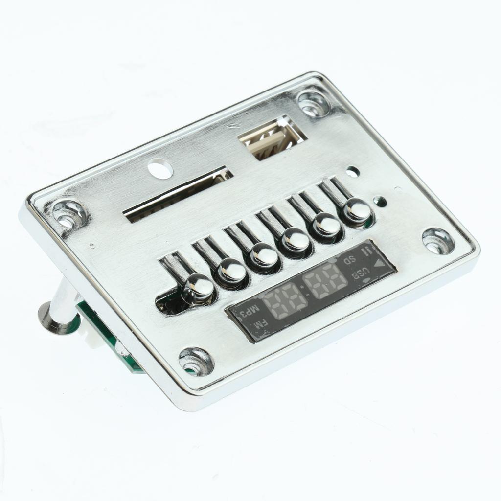 12V Car Wireless Bluetooth MP3 Board Audio Module MMC USB TF AUX FM