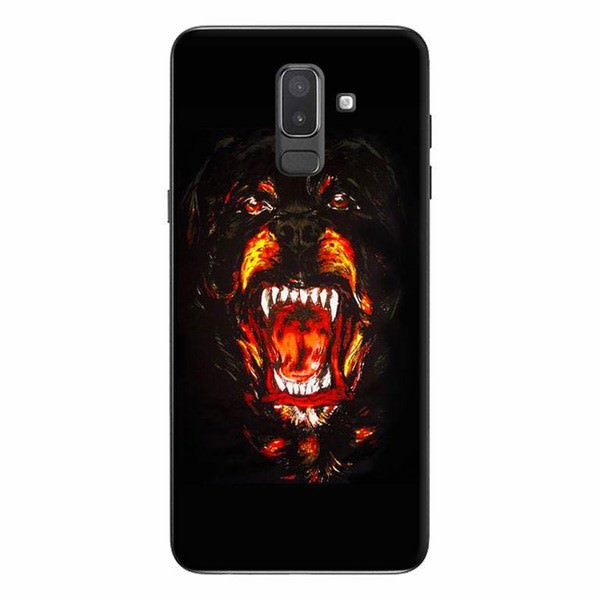 Ốp Lưng Dành Cho Điện Thoại Samsung Galaxy J8 2018 - Chó Nền Đen