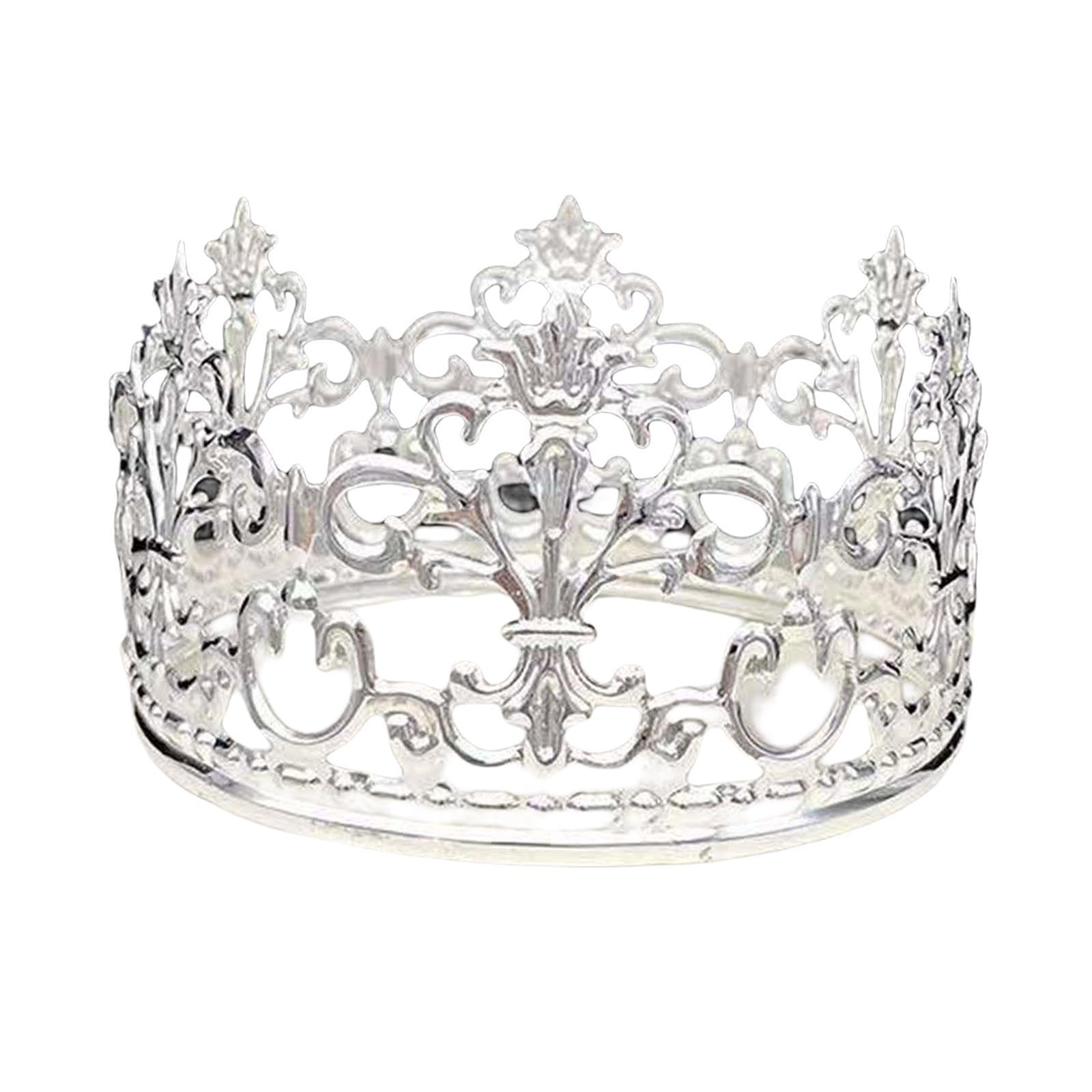 Cake Topper Cake Decorations Tiaras Headband for Women Themed Parties Gold