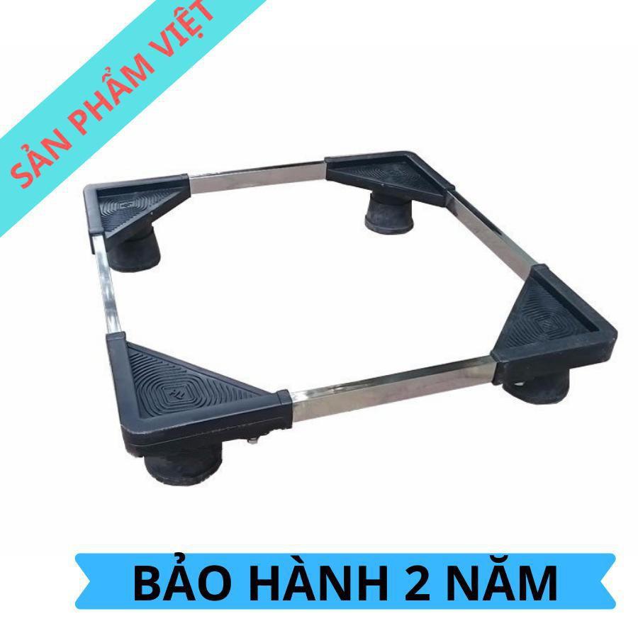 Chân Kệ Tủ Lạnh Máy Giặt Chống Rung Lắc Khung Inox Đế Nhựa Siêu Chịu Lực Nên đến 250Kg