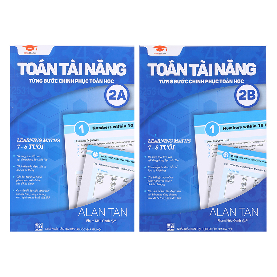 Sách toán tài năng 2 toán lớp 2 và lớp 3 ( 7 - 8 tuổi )