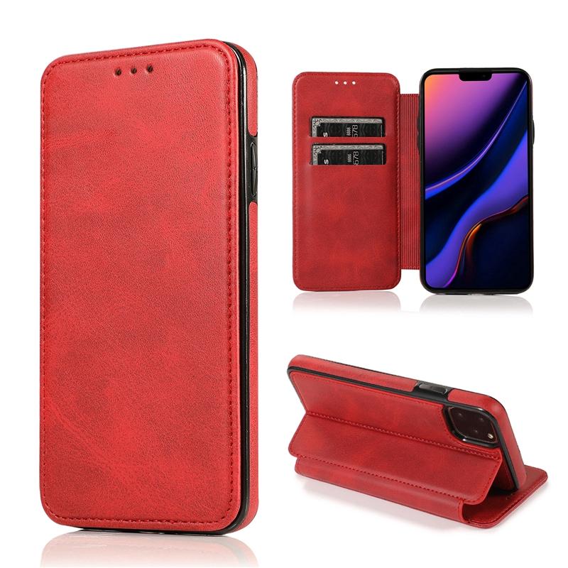 Ốp Lưng Da Nắp Gập Có Ngăn Đựng Thẻ Cho Iphone 11 Pro Xs Max Xr I8 I7 I6 Se2 Plus