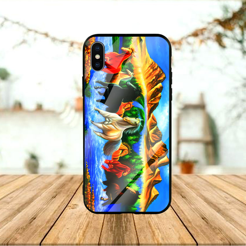 Ốp Lưng Kính Cường Lực cho điện thoại Iphone X / Xs - Mã Đáo Thành Công