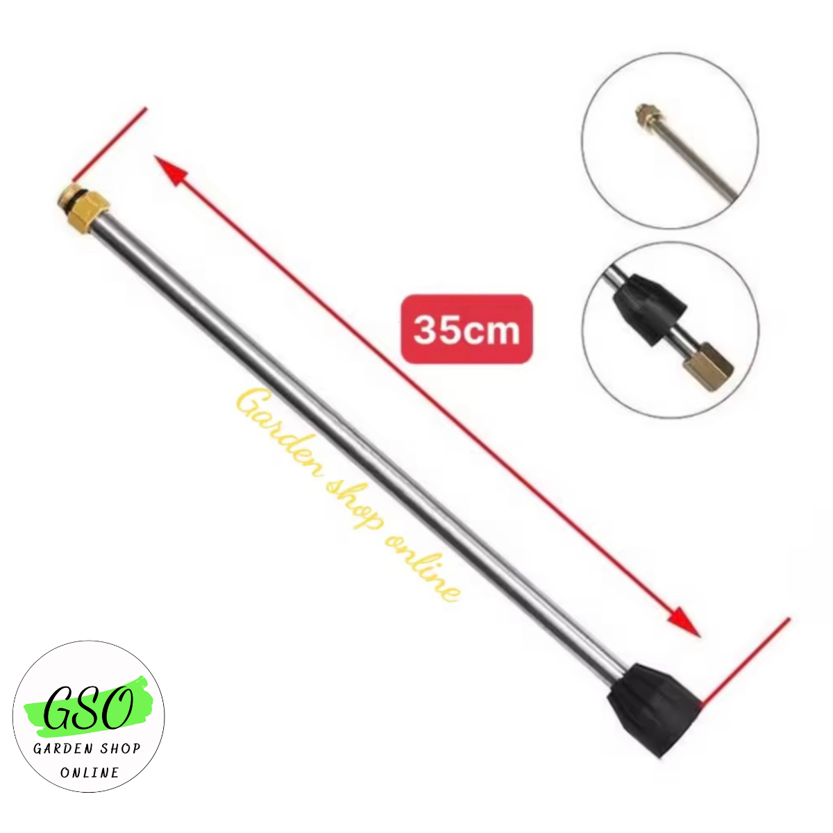 Ống nối dài súng rửa xe áp lực cao của máy xịt rửa áp lực - cần xịt rửa xe thanh nối dài - Dài 35cm