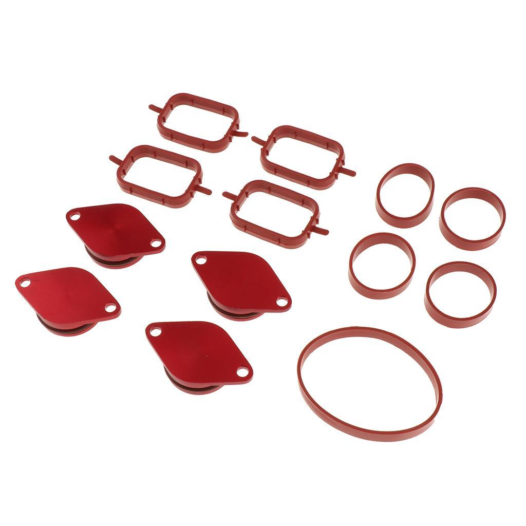 4X33mm for BMW Swirl Blanks Flaps Repair Delete Kit w/ Intake Gaskets