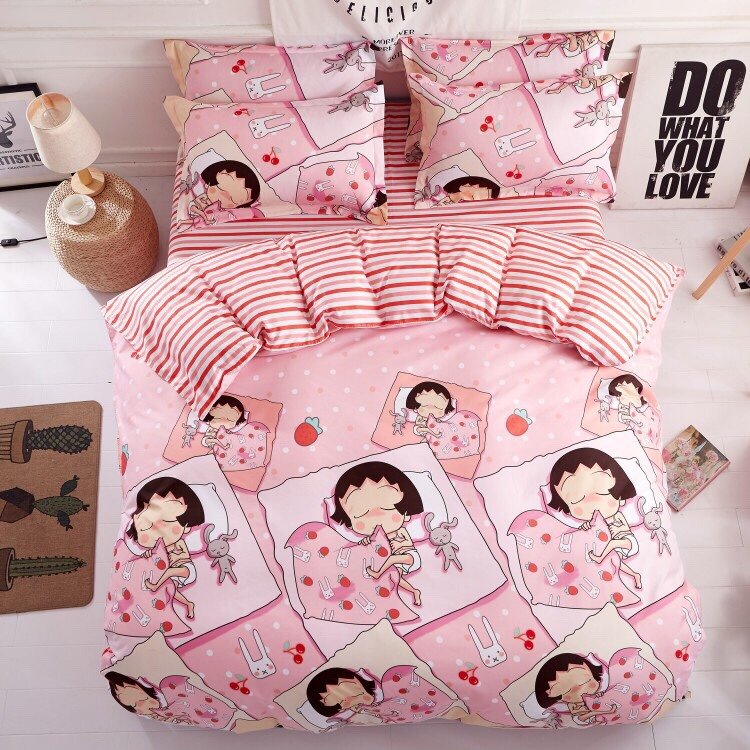 Bộ chăn ga gối cotton PL1  Maruko