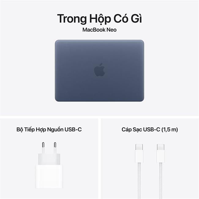 MacBook Neo A18 Pro - Xanh Indigo - 8GB / 256GB