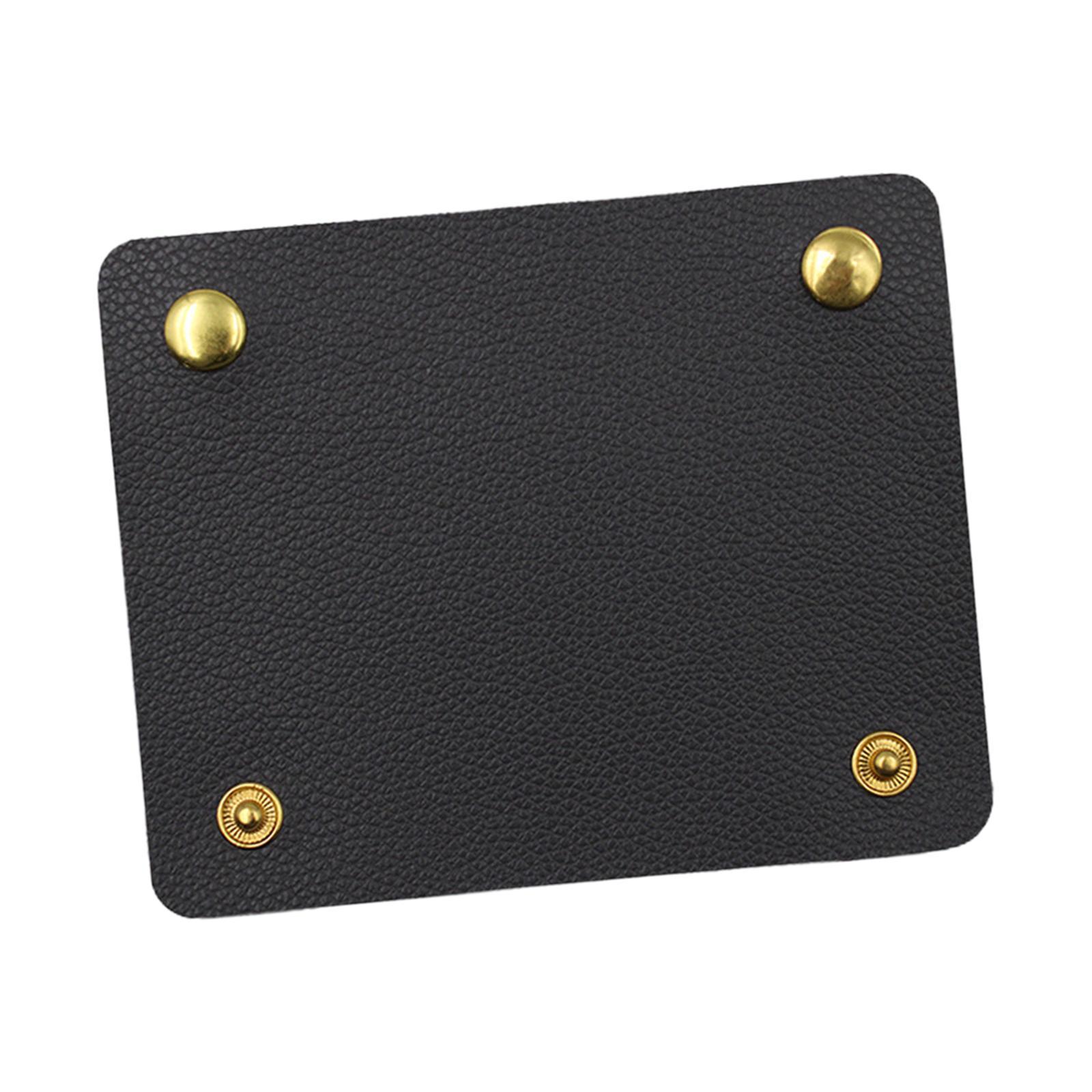 Handbag Grip Sleeve Cover Handle Grip Sleeve PU Leather for Wallet Purse Black