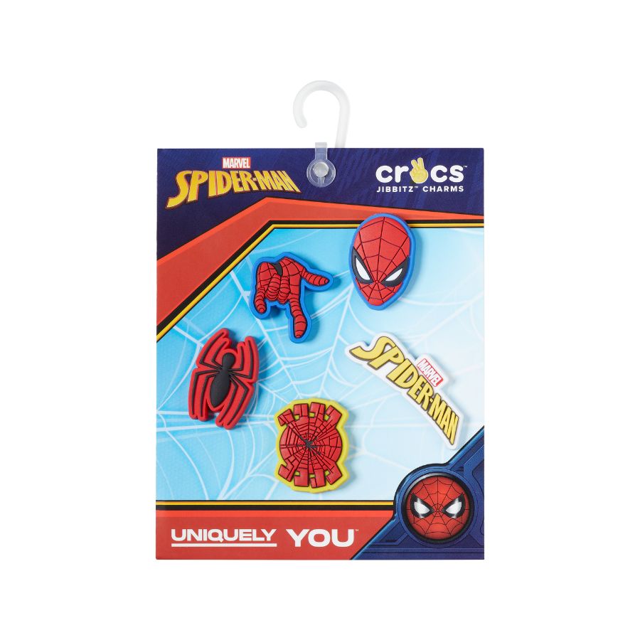 Sticker nhựa jibbitz unisex Crocs Spider Man