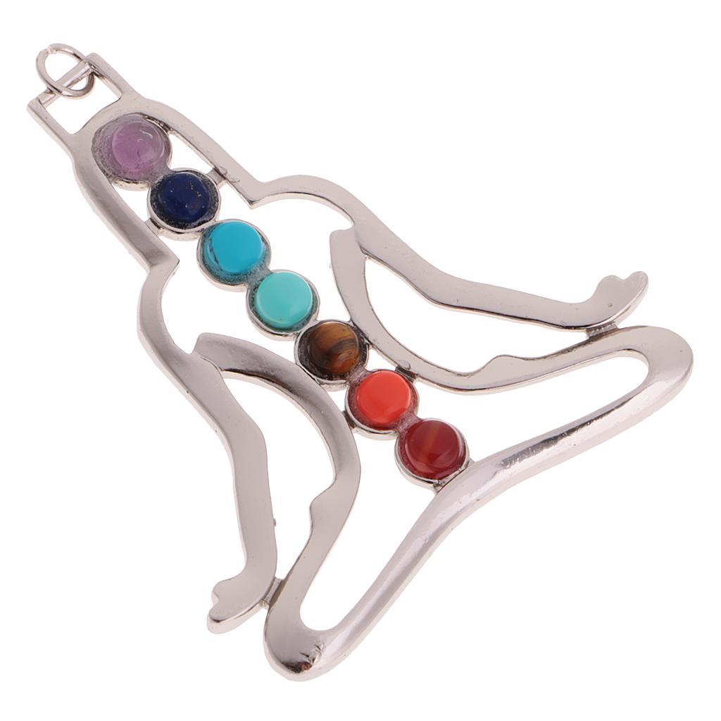 Charm Gem YOGA Buddha 7 Reiki Pendant for Chain Necklace DIY