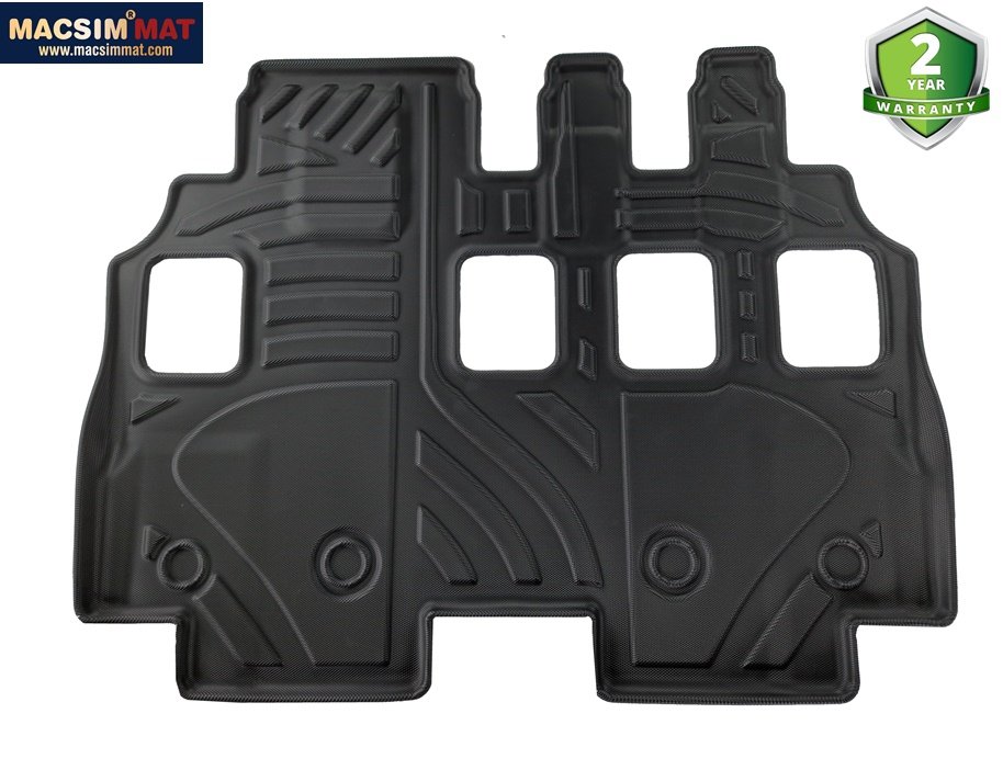 Thảm lót sàn xe ô tô dành cho Mitsubishi Pajero Sport 2015 - nay Nhãn hiệu Macsim chất liệu nhựa TPV cao cấp màu đen BẢN 2 CẦU