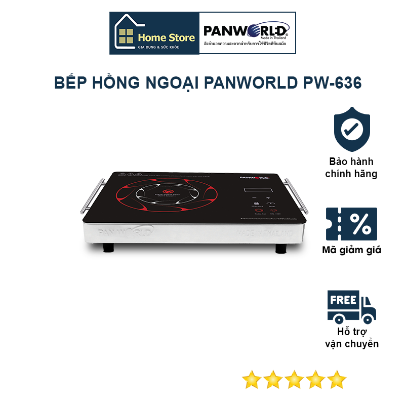 Bếp điện hồng ngoại Panworld PW-636 - Hàng chính hãng