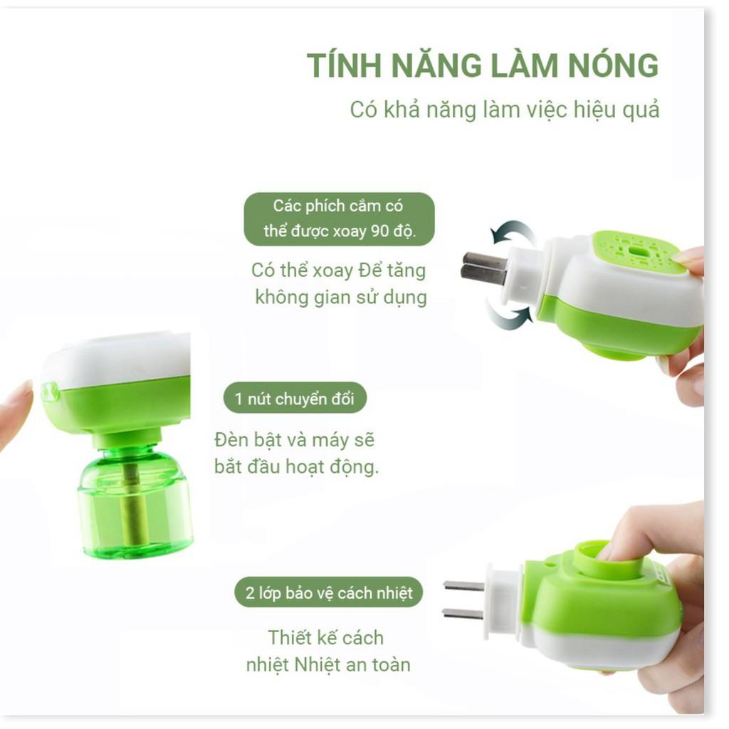 Đèn Xông Và Tinh Dầu Đuổi Muỗi Green Bear