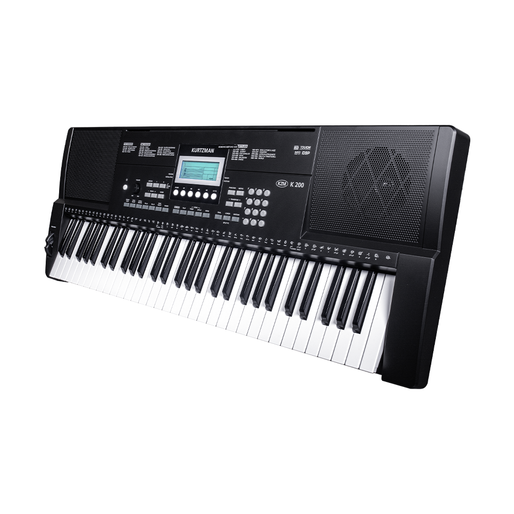 Đàn Organ điện tử/ Portable Keyboard - Kzm Kurtzman K200 - Perfect Starter keyboard - Màu đen - Hàng chính hãng
