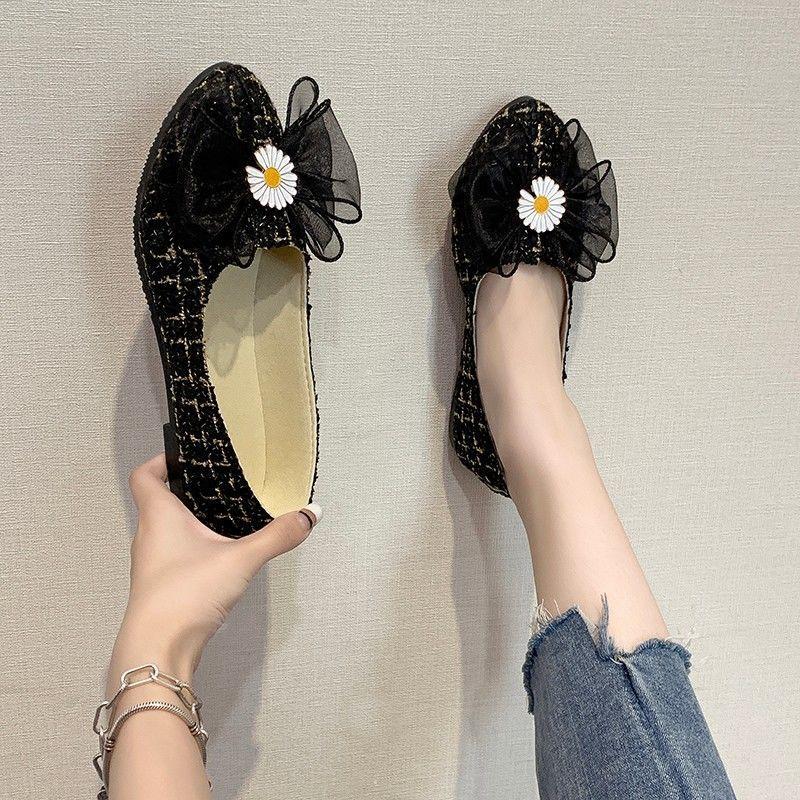 Giày Búp Bê Đế Bằng Thiết Kế Đơn Giản Thời Trang Cao Cấp Cho Nữ