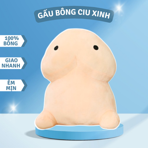 Gấu bông ciu nhồi bông êm mịn dễ thương cao cấp