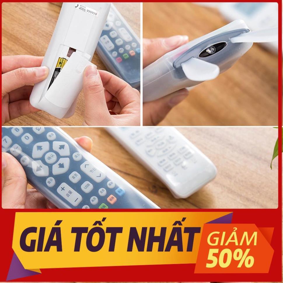 Vỏ bọc điều khiển tivi túi bao silicon tai thỏ remote điều hòa máy lạnh tv chống bụi