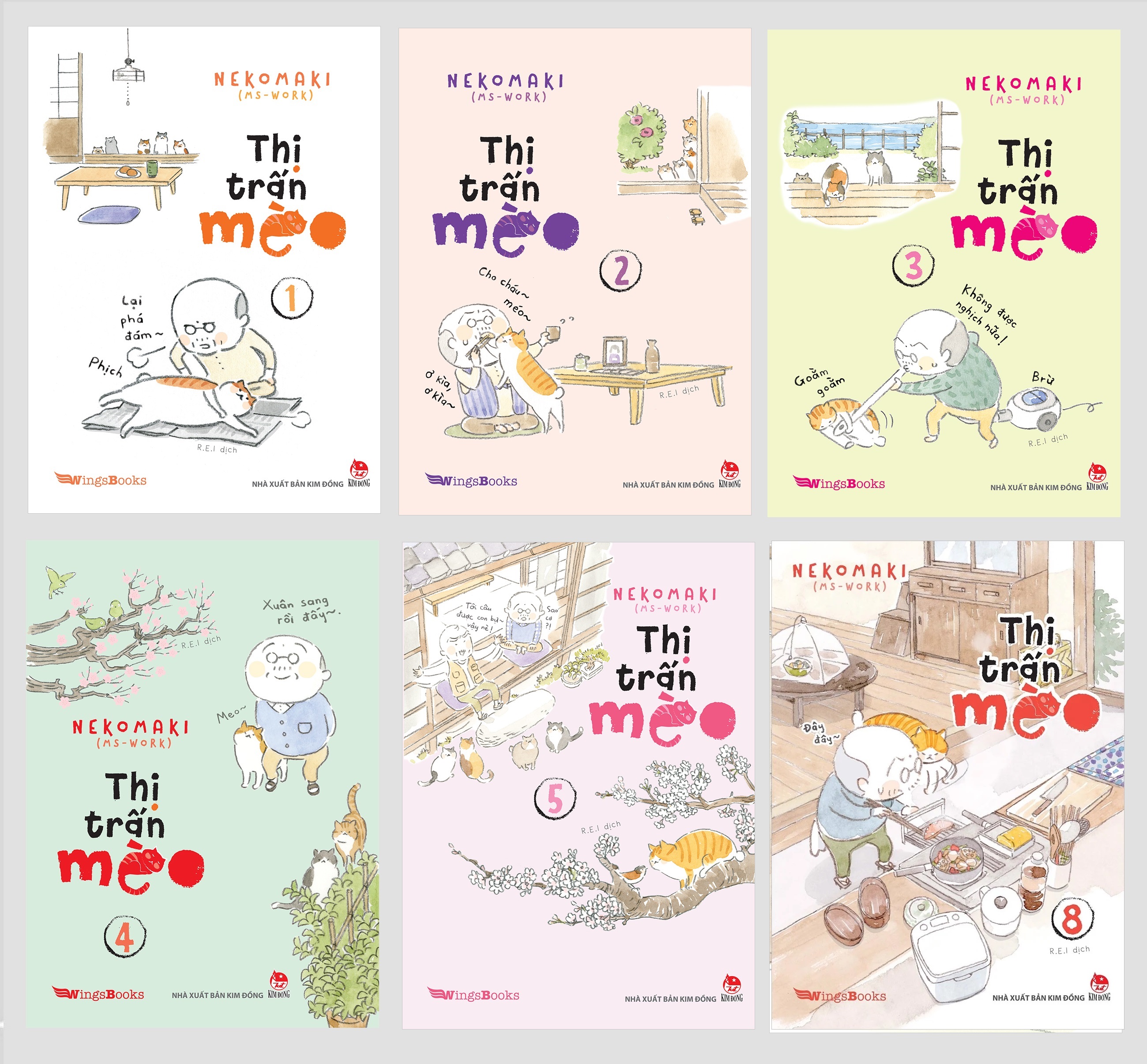 Truyện Tranh - Thị Trấn Mèo Tập 1, 2 , 3, 4 , 4 .... Có Postcard - Tập 4