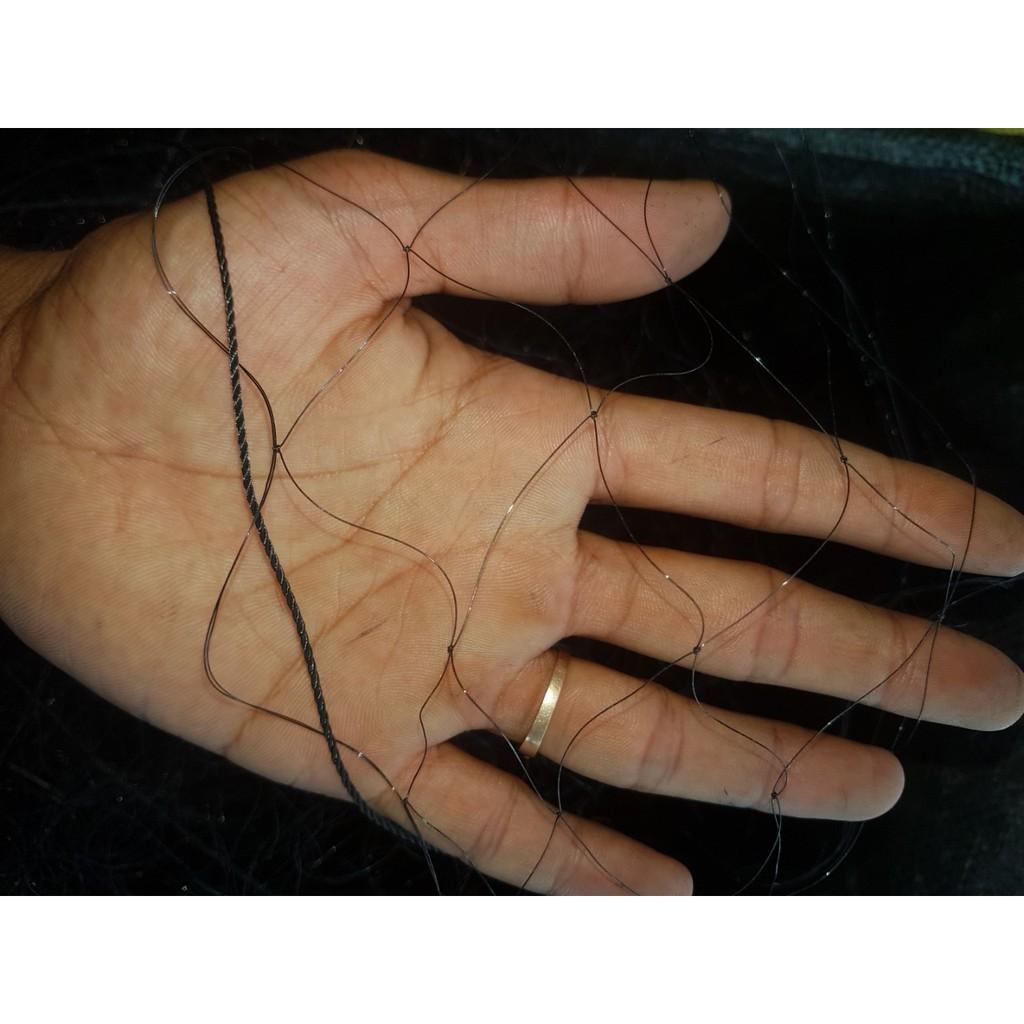 50M Lưới bẫy chim đêm cúm núm gà nước, quốc, bịp TH ,dài 50M mắt lỗ 7p sợi 20 cao 8m4 5 dây 4 túi lưới đen tàng hình