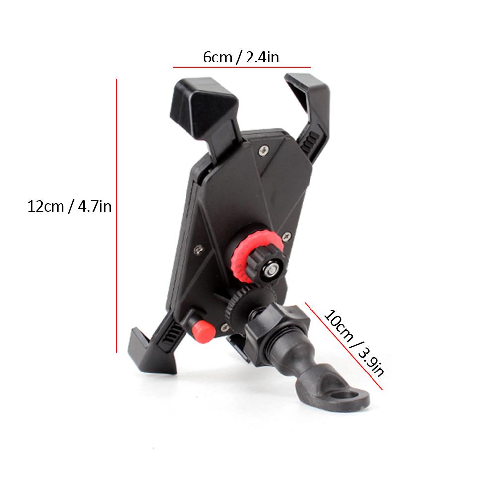 Giá đỡ điện thoại chống rung dành cho xe máy xe đạp với miếng đệm EVA chống trượt xoay 360 độ