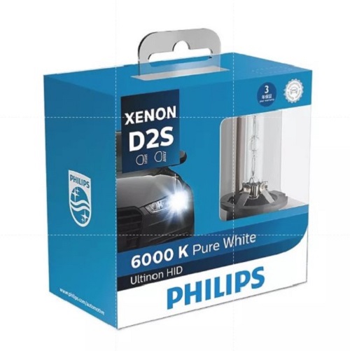 Bộ 2 Bóng đèn Philips XENON PURE WHITE D2S 85122 WX 6000K