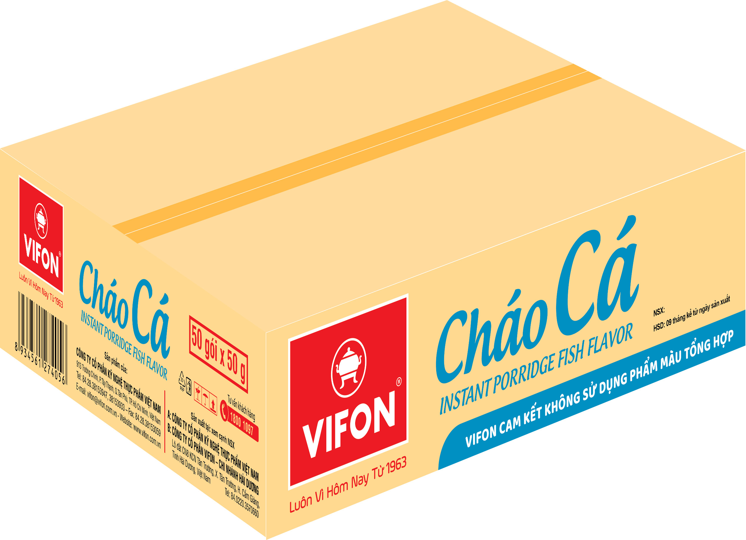 CHÁO CÁ GÓI 50G VIFON