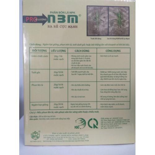 Phân bón lá NPK ra rễ cực mạnh N3M - hộp 1 kg