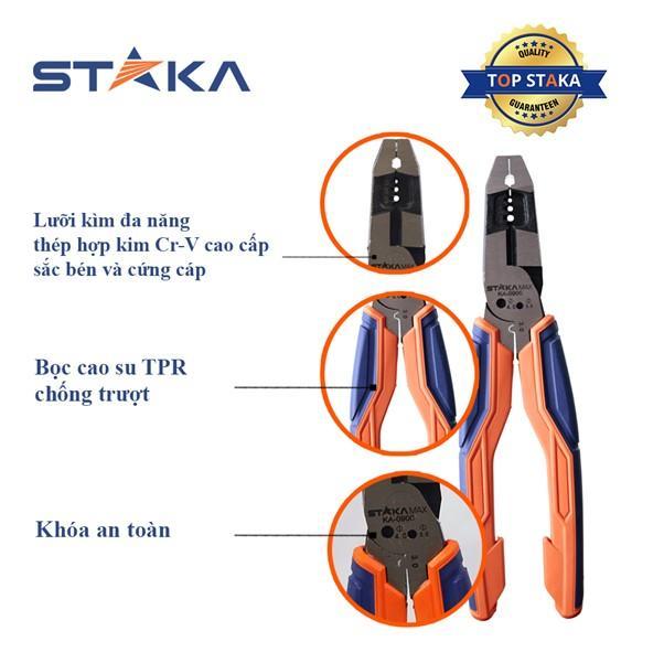 Kìm đa năng cao cấp 8.5 STAKA (12C/H, 72C/T)-NEW KA-0900