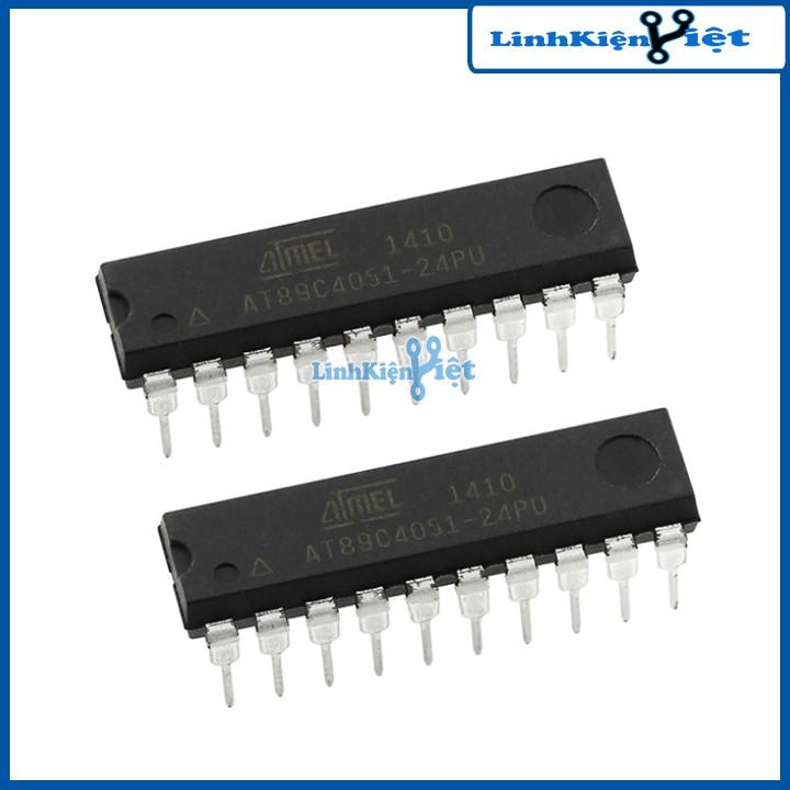 Ic chức năng AT89C4051-24PU chân cắm DIP20