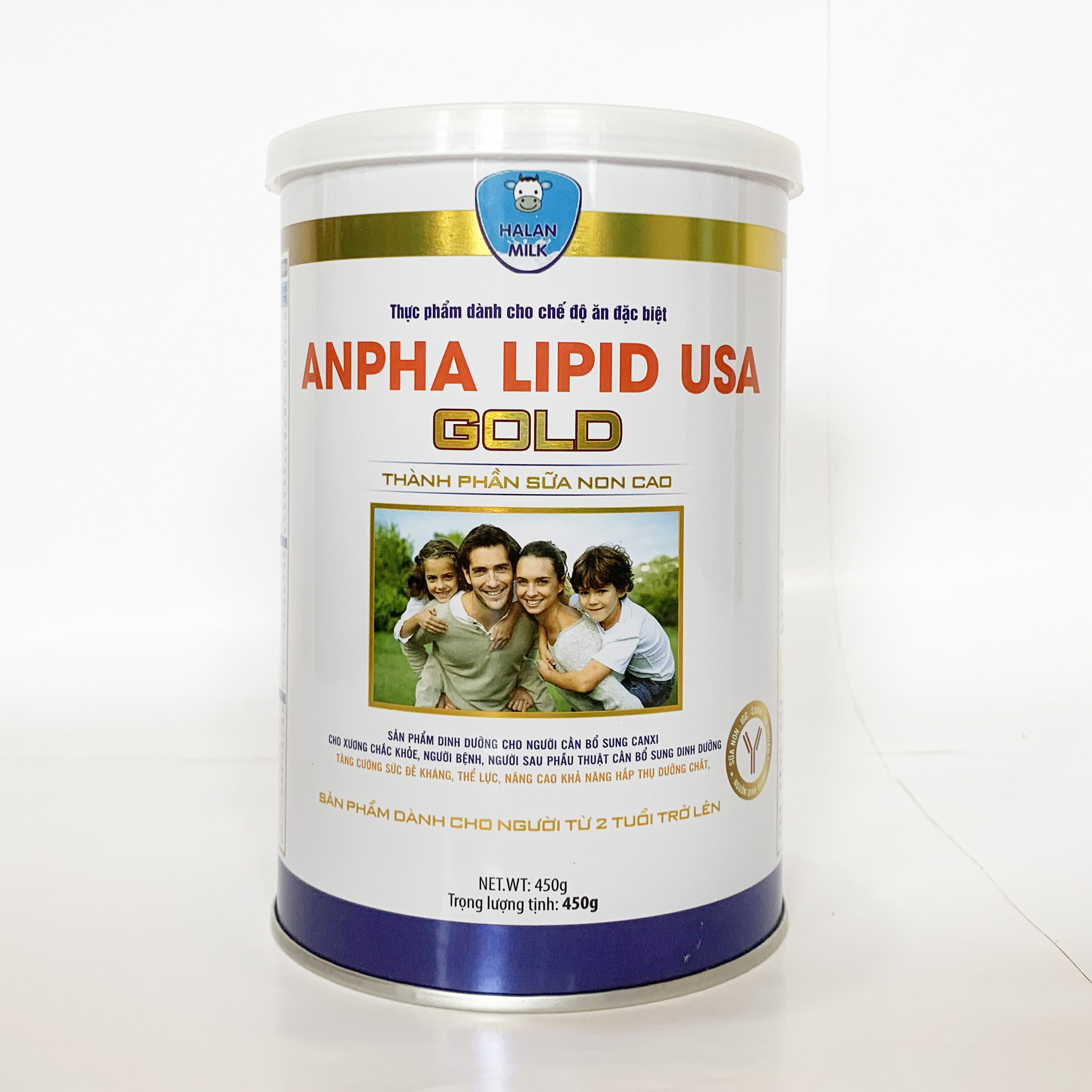 Sữa non Anpha Lipid American 450g - 24h - Sữa Non Cao - Phòng ngừa tai biến - tốt cho tim mạch