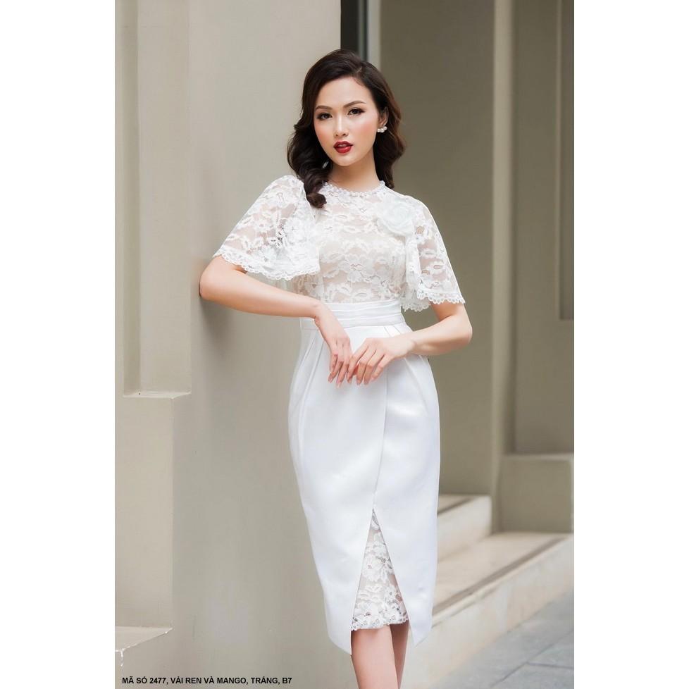 ĐẦM THUN PHỐI REN SANG TRỌNG