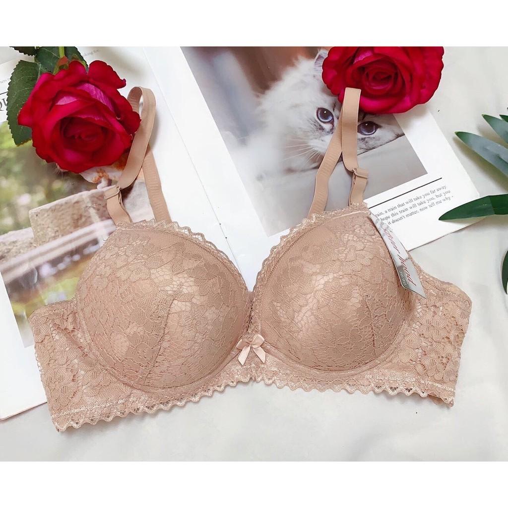 Áo lót ren Thái Lan không gọng mút dày cao cấp dày 7-8 phân
