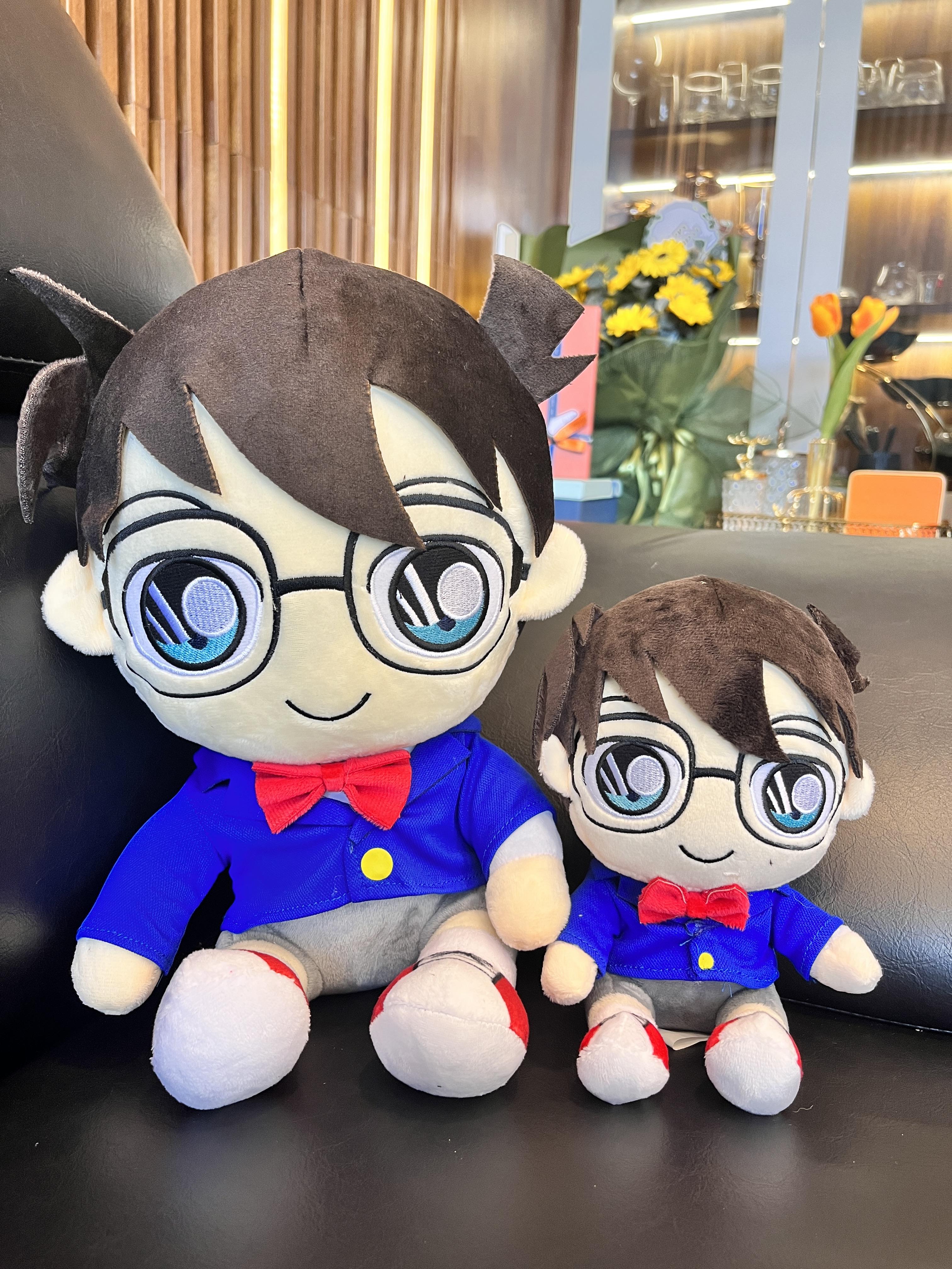 Gấu bông Conan, Thú bông Conan size M, Gấu bông hoạt hình cho bé, Gấu bông mền mịn 33cm - Sản Phẩm Có Bản Quyền, Phân Phối Bởi Teenbox