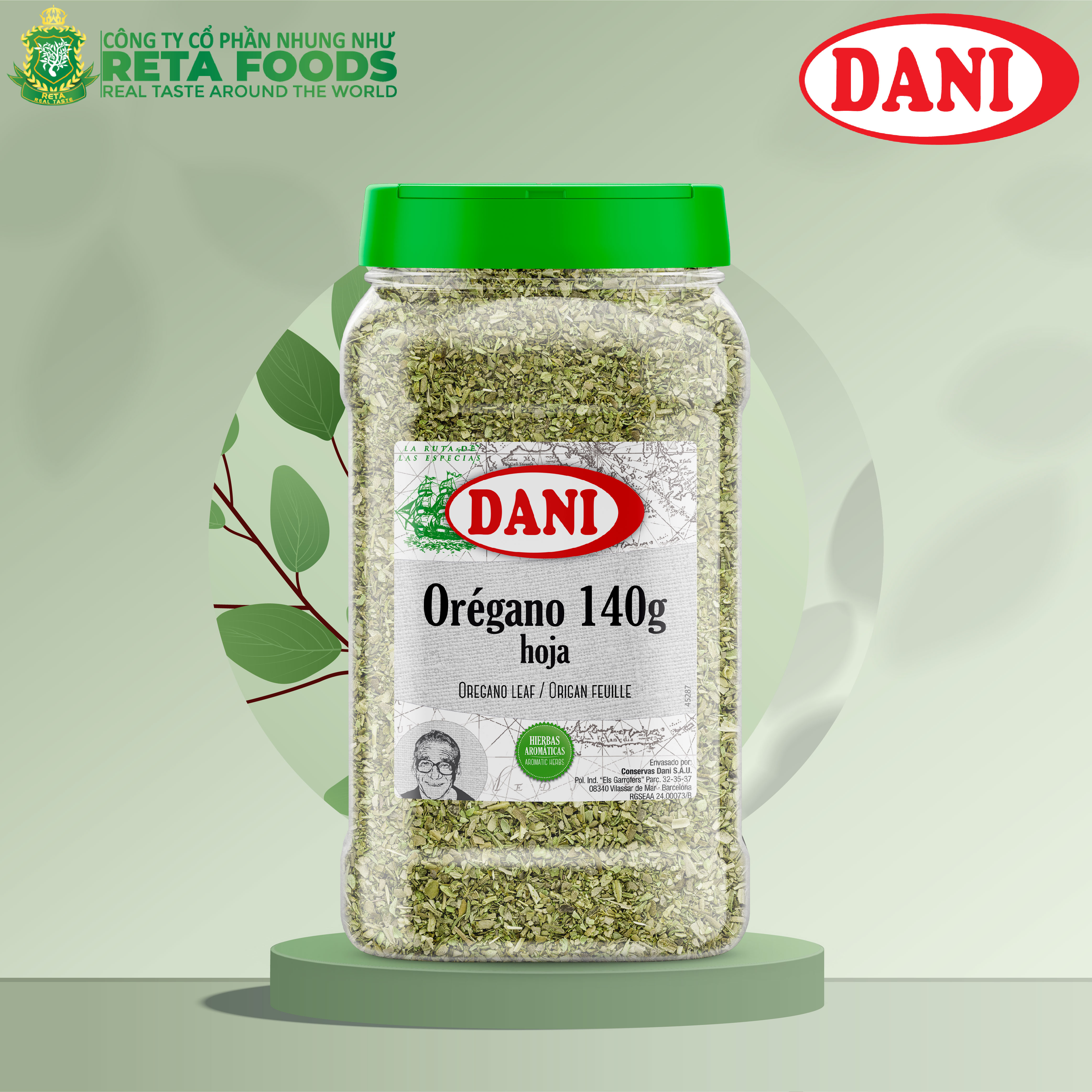 Lá kinh giới khô Dani - Oregano Leaves 140 Gr