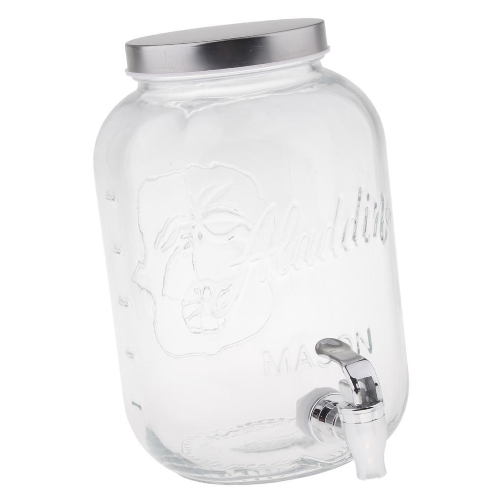 Beverage Dispenser with Lid &  Spigot Beverage Cocktail BBQ Party