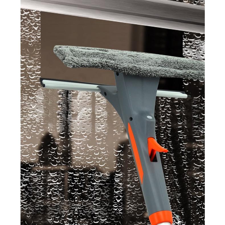 Cây lau kính cán dài có bình xịt tự động - chổi lau kính xịt nước tự động