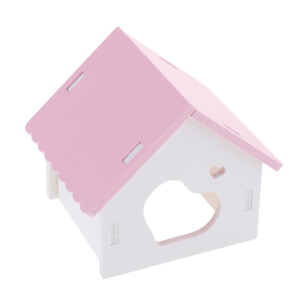 Hamster House Small Animal Hideout Pet Hamster Cages pink